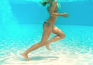 Water running is an excellent high intensity water workout!