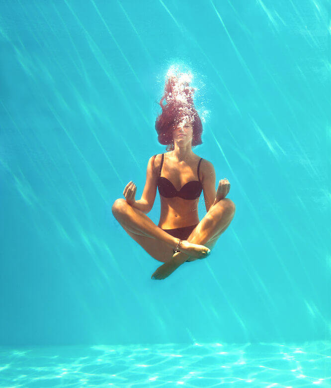 Who said you can't do yoga under water?