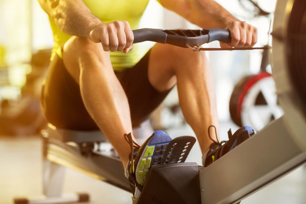 Rowing is a great low-impact cardio workout