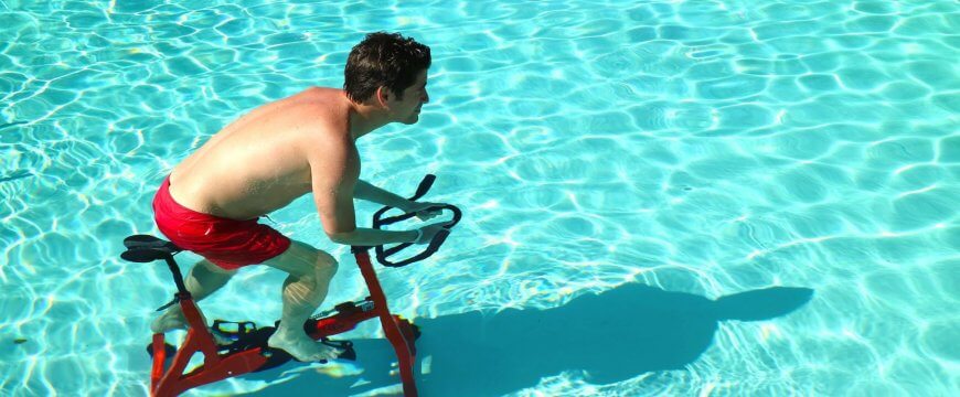 water bike exercise